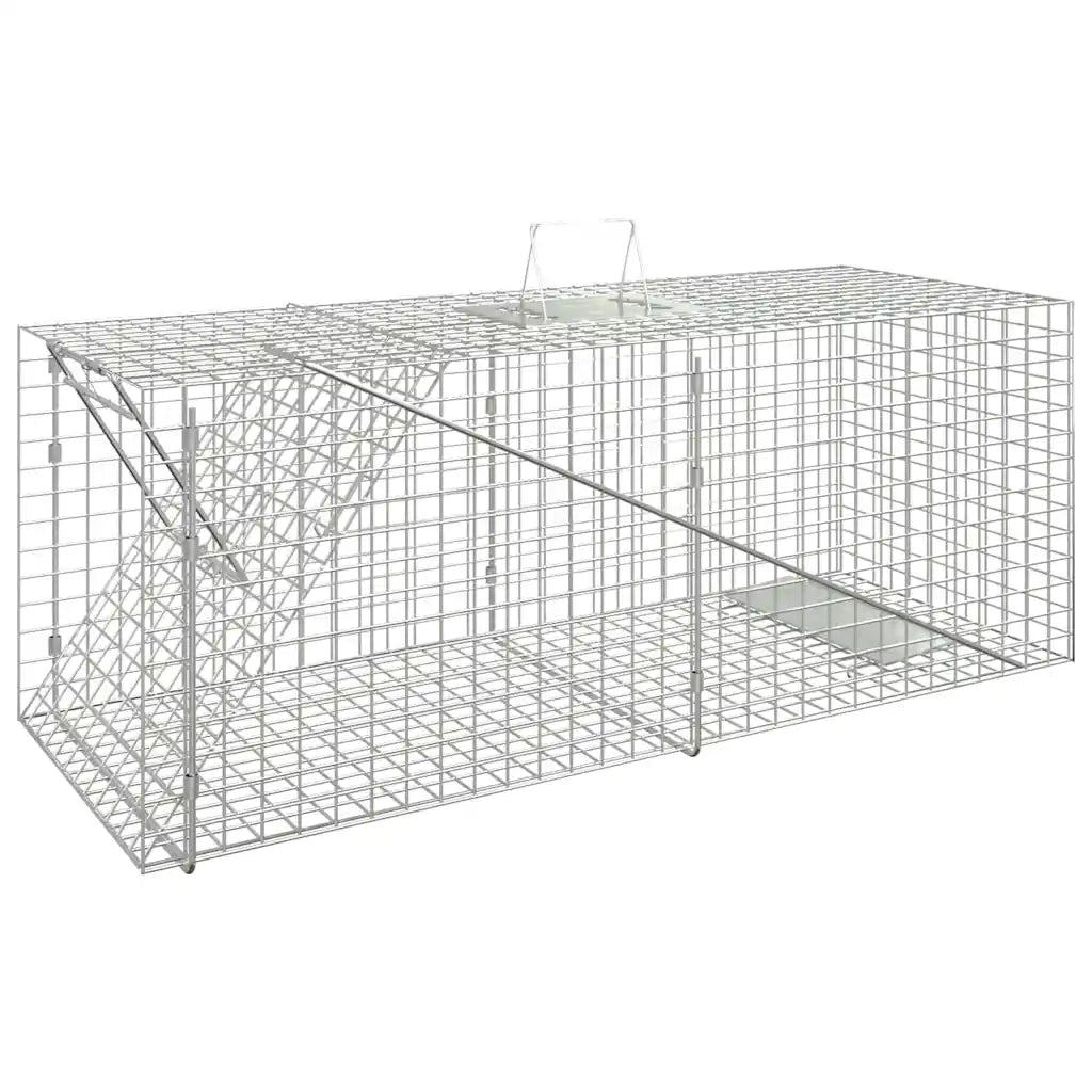 Trappola per animali 64,5x25x26,5 cm in ferro zincato 154933