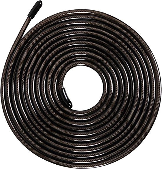 Cavo di Ricambio per Tende Elastiche - Acciaio Inox PVC - 98 Piedi di Lunghezza - Allenamento Fitness