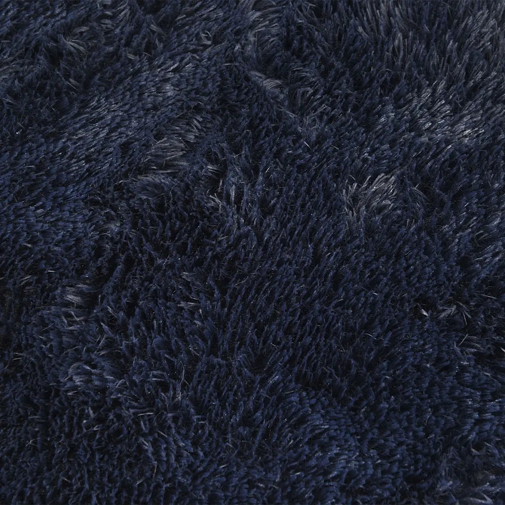 Tappeto del soggiorno | Tappeto Shaggy a Pelo Lungo NAVARRA Blu Marino 200x200 cm