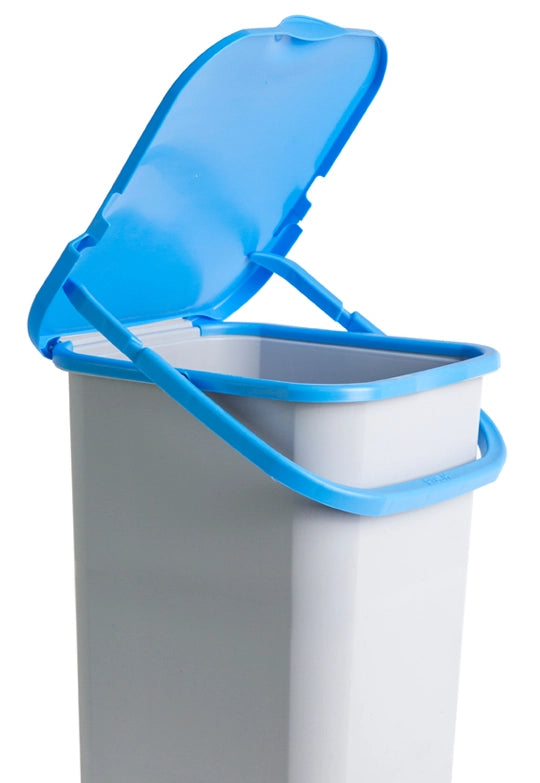 PREMI PATTUMIERA RACCOLTA DIFFERENZIATA CON MANICO 18LT BLU RICICLO CARTA