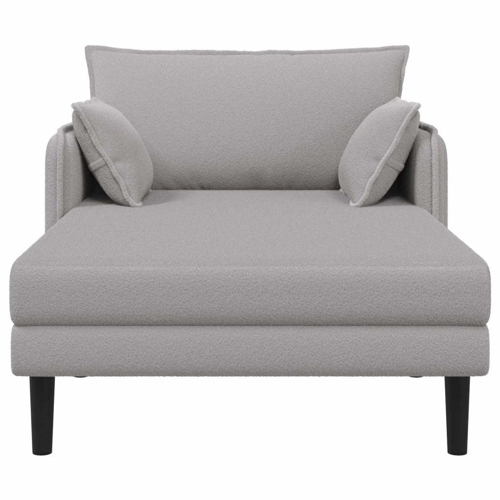 Chaise longue oversize Grigio Chiaro Bouclé 42048067