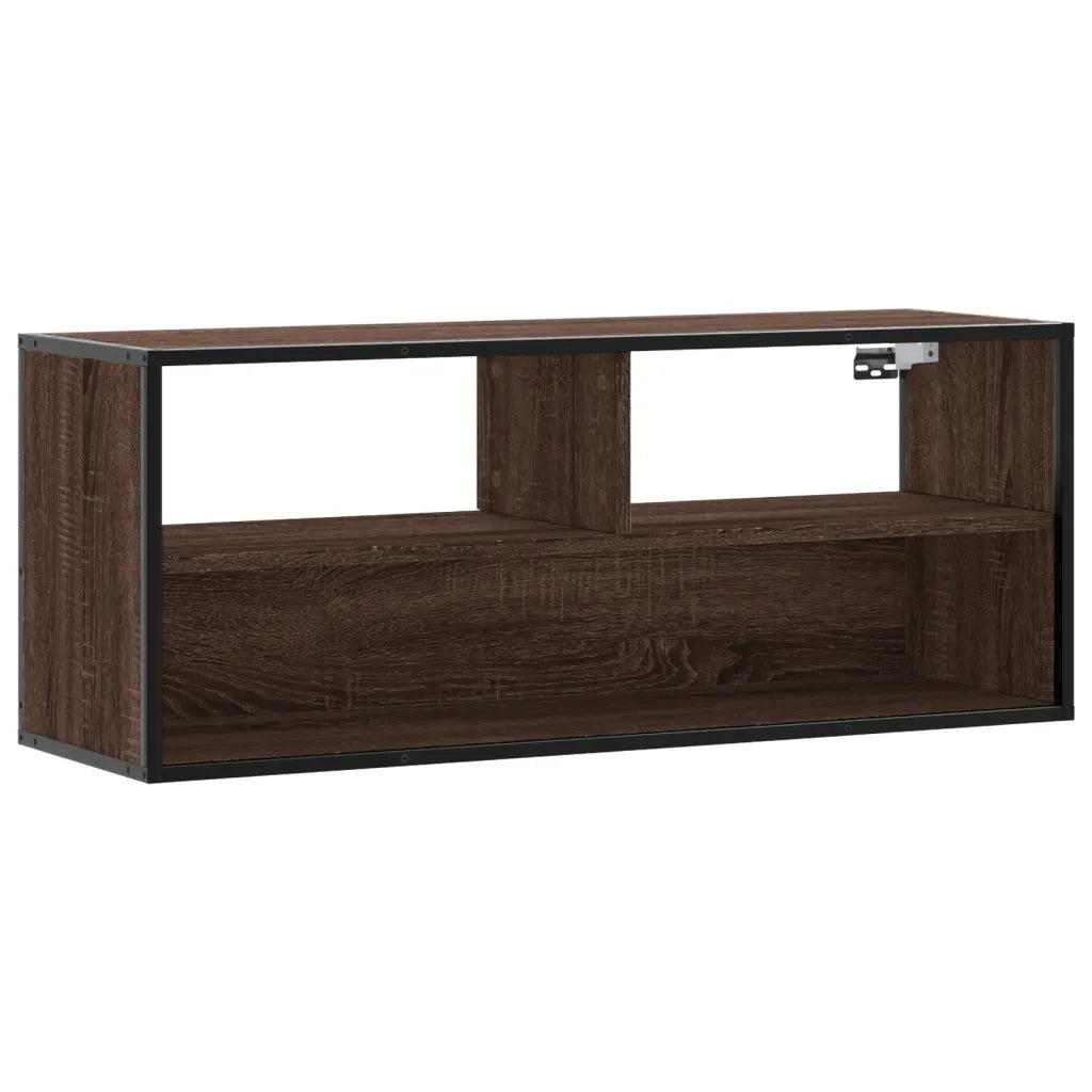 Mobile TV | Armadietto TV | Mobile Porta TV Rovere Marrone 100x31x39,5 cm in Truciolato e Metallo