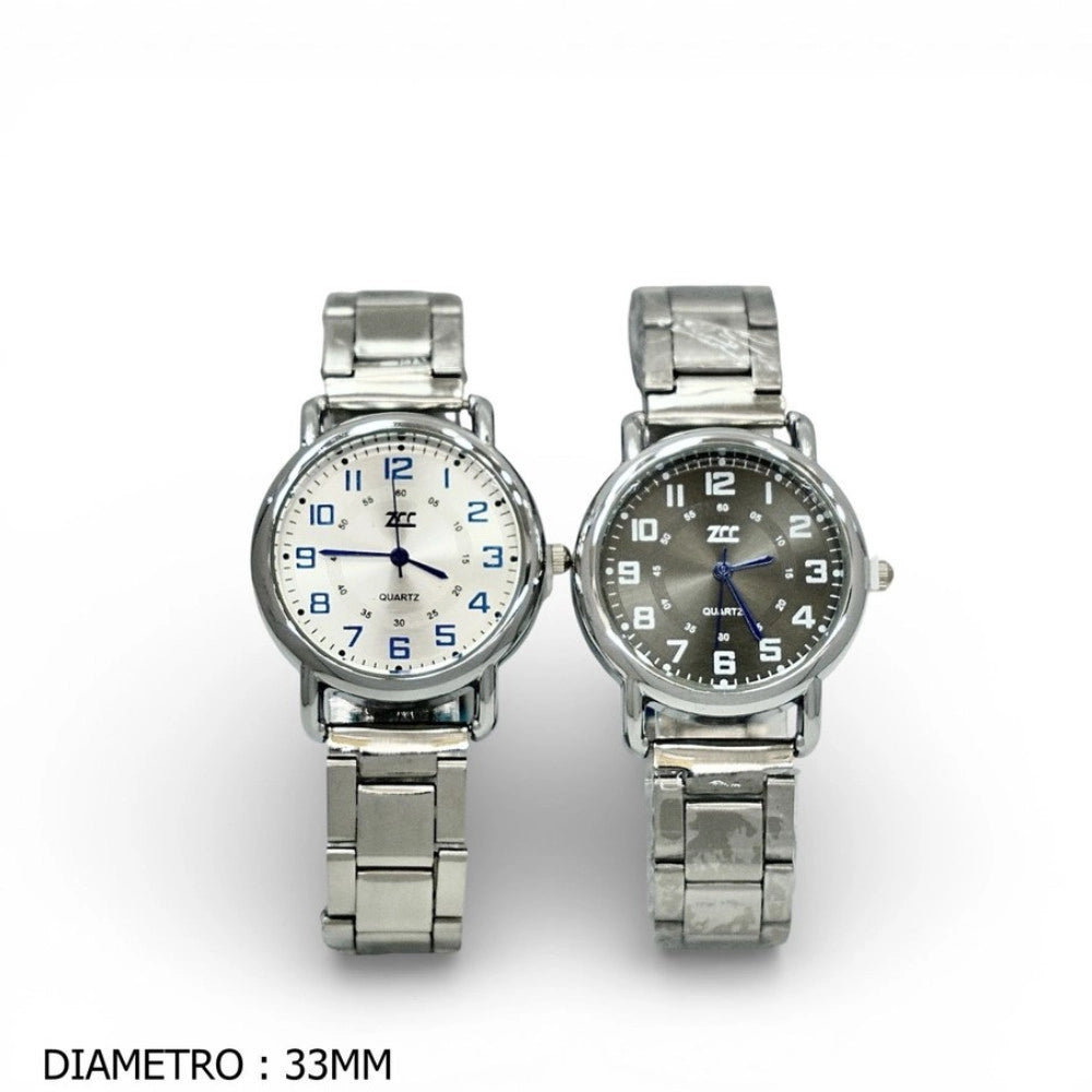 Trade Shop - Orologio Da Polso Elegante Acciaio 33mm Quadrante Casual -