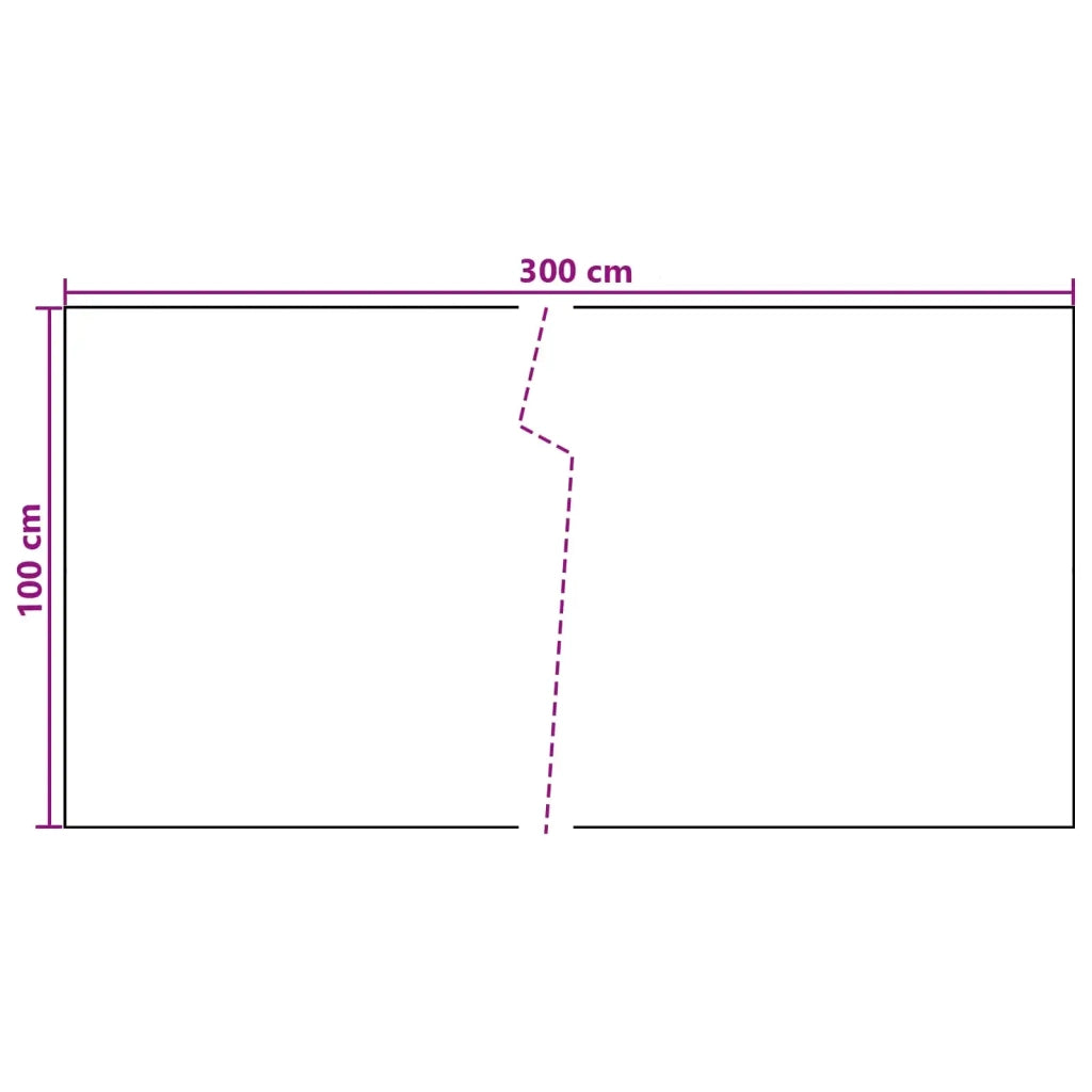 Schermo da balcone Grigio Scuro 300 x 100 cm polyrattan 42032614