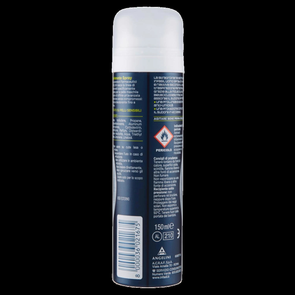 INFASIL DEODORANTE SPRAY DA 150 ML UOMO DRY