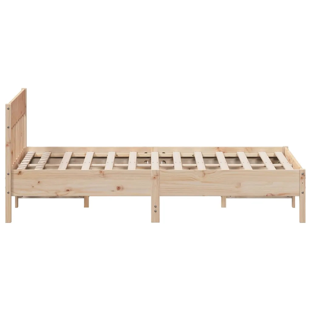 Letto senza Materasso 140x190 cm in Legno Massello di Pino 842662