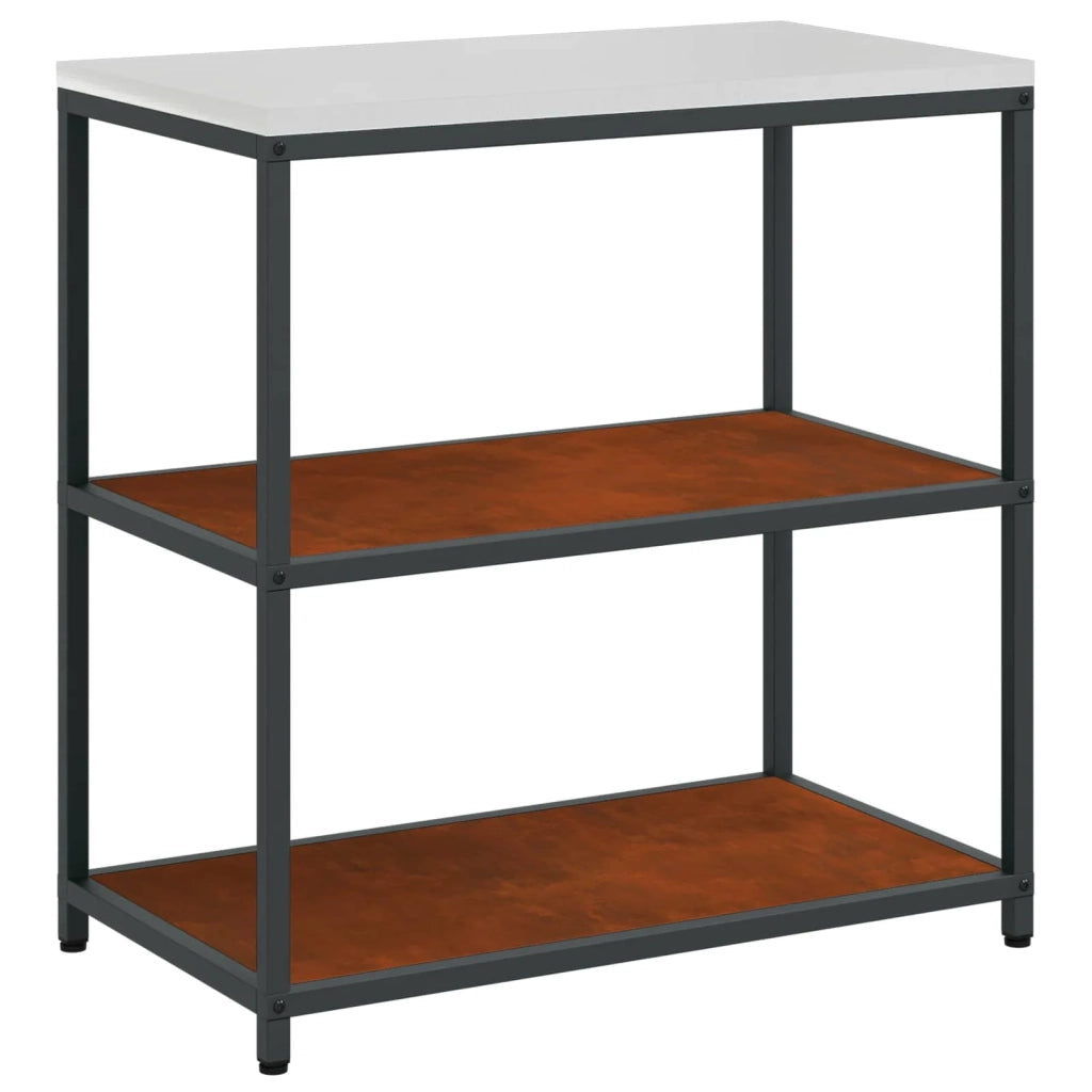 Set di Stoccaggio per Cucina con lo scaffale 2 pcs Ruggine