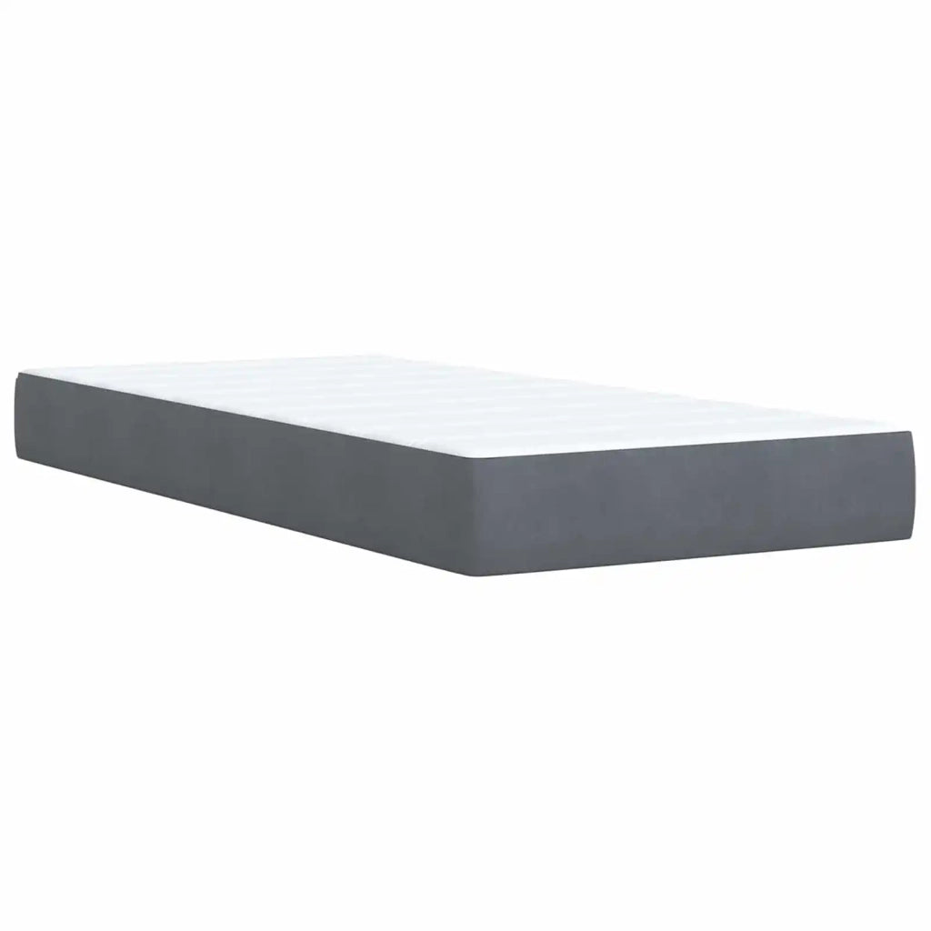 Letto ottomano con materasso Grigio Scuro 80 x 200 cm Velluto 3457684