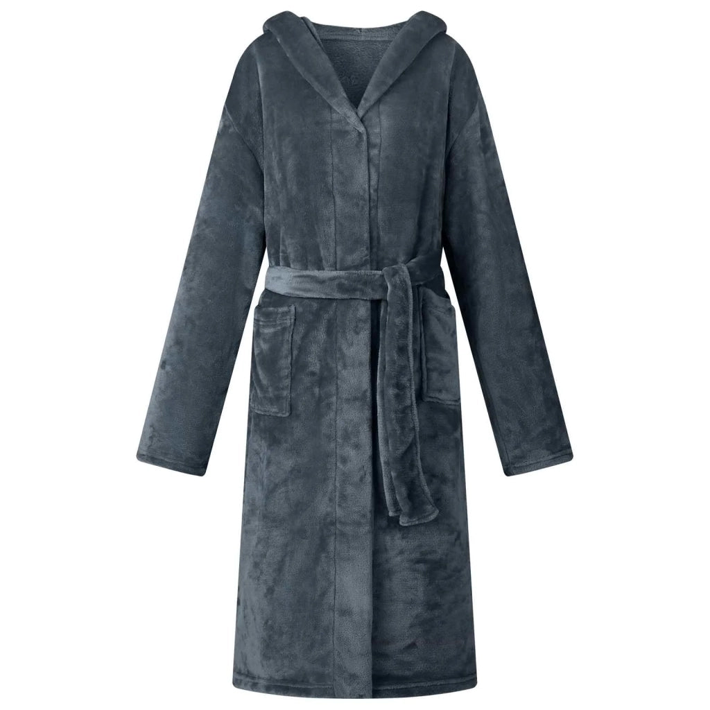 Accappatoio con Cappuccio Blu navy l Flanella CFW6801545
