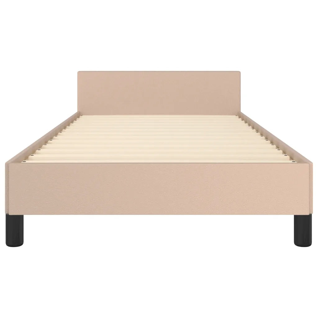 Giroletto con Testiera Cappuccino 80x200 cm in Similpelle