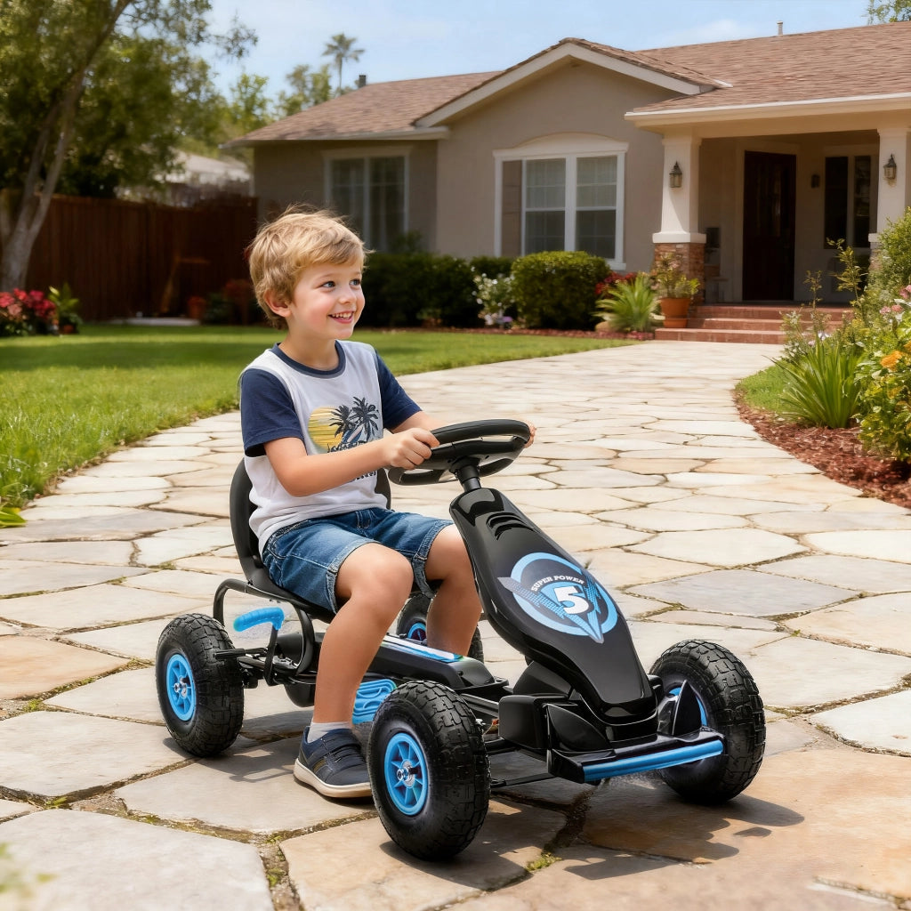 Triciclo a Pedali per Bambini ¨C Minimal ¨C Blu e Nero