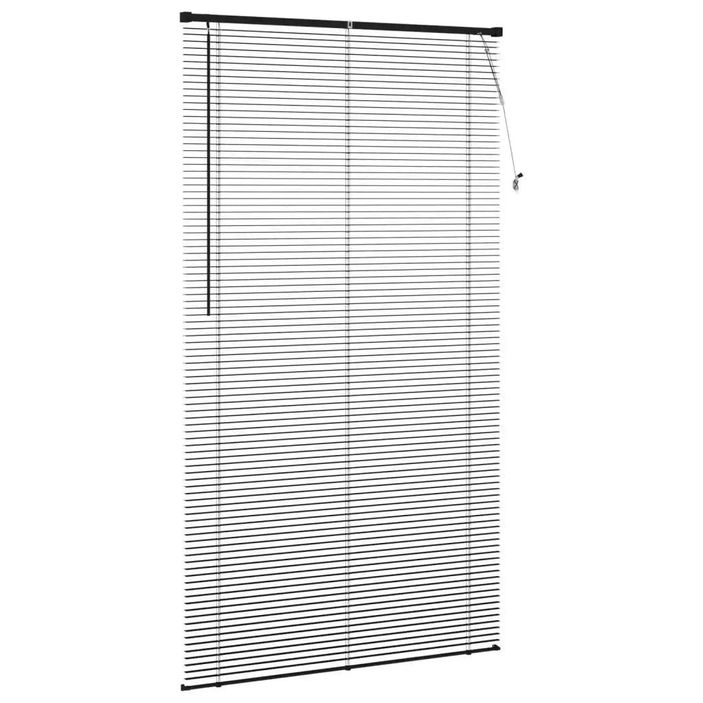 Tenda Veneziana | Tenda a lamelle Nero 213 x 110 cm 25 mm PVC