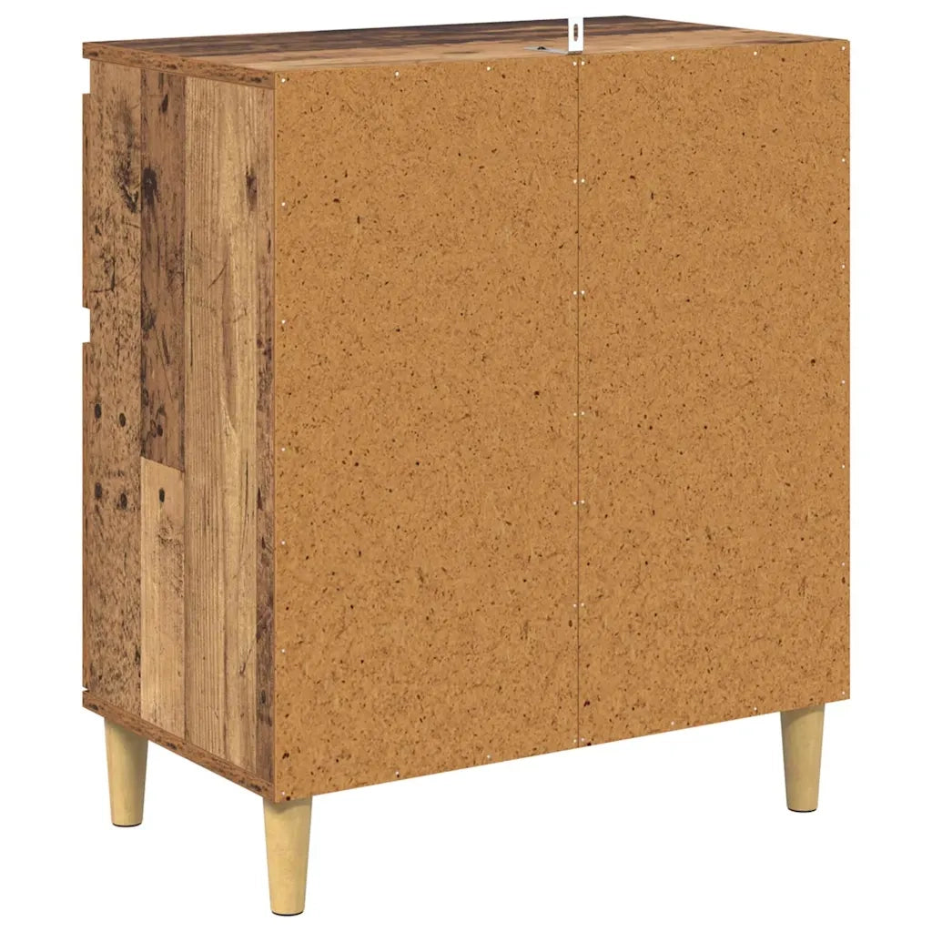 Credenza | Madia | Buffet da pranzo | Armadio da pranzo Legno vecchio 60 x 35 x 70 cm Legno multistrato
