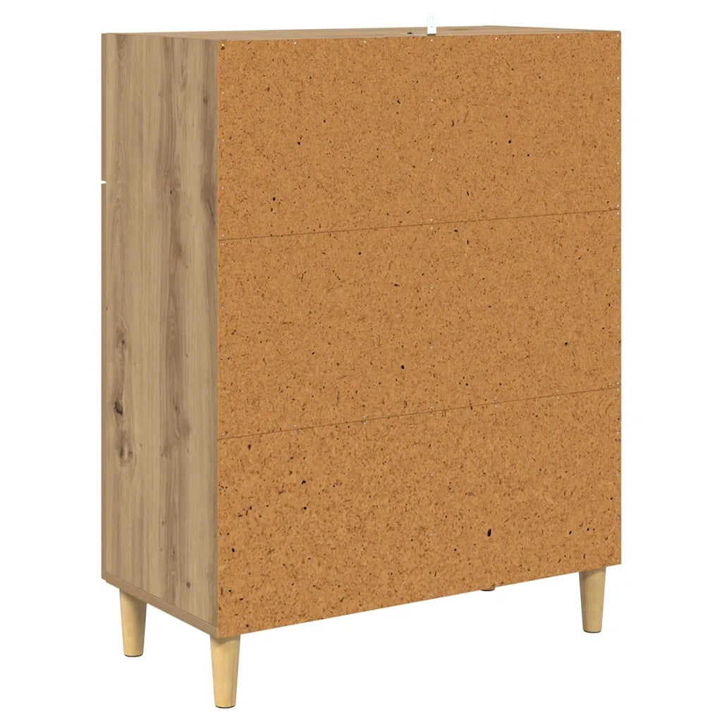 Credenza-Buffet-Armadio da cucina rovere artigianale 34 x 69.5 x 89 cm Legno multistrato
