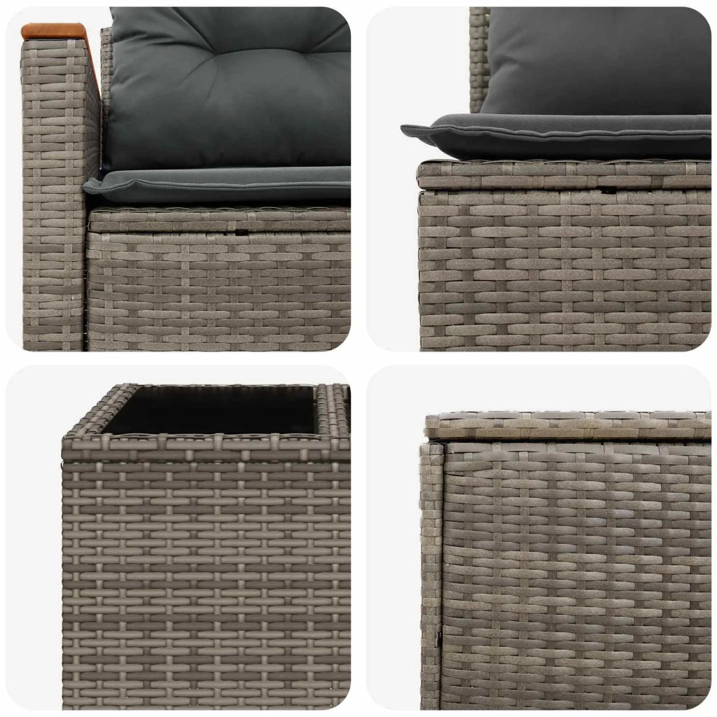 Set di divani 6 pz Grigio e Grigio Scuro 3447618