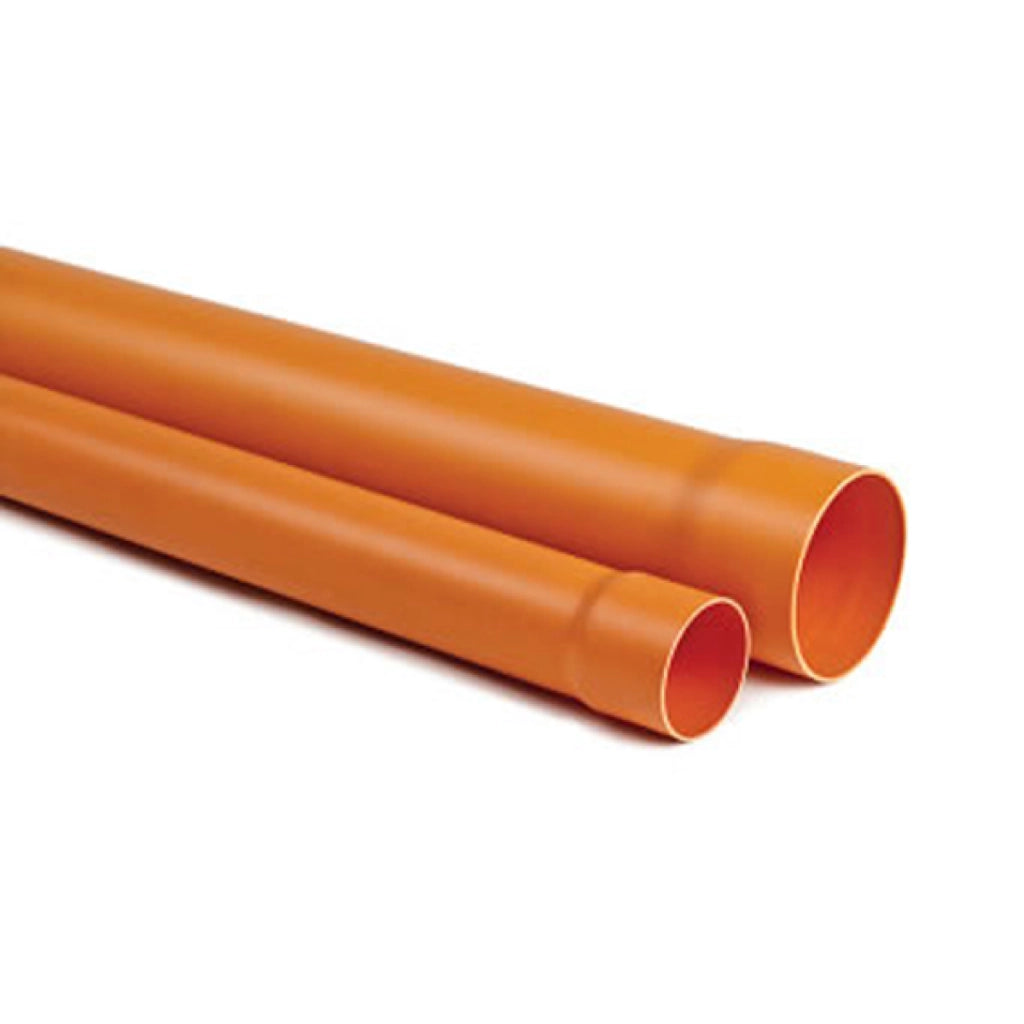 TUBO RIGIDO AD INCOLLAGGIO IN PVC ARANCIO - ø80XMT2  - HID