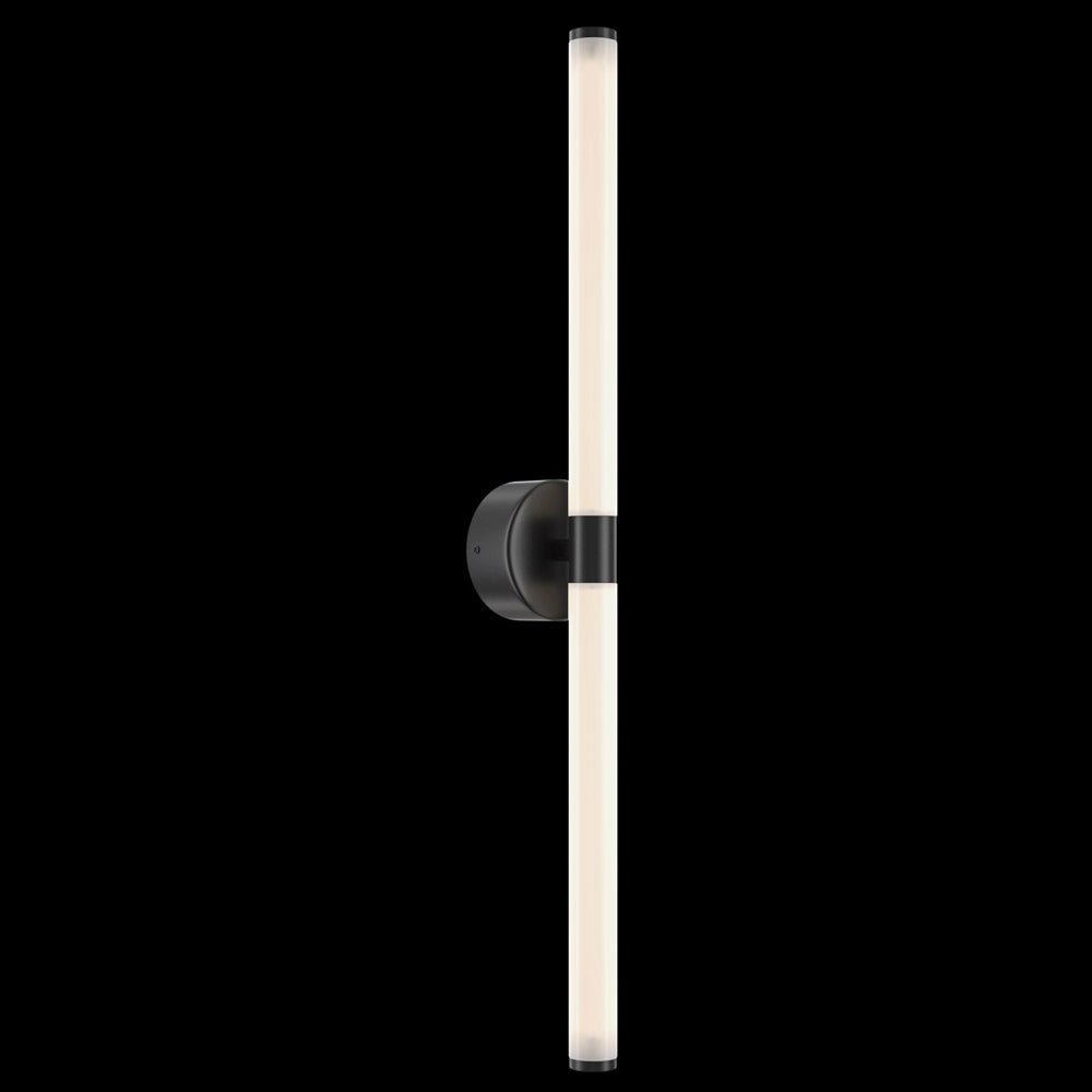 Maytoni applique moderna Axis 1 luce LED integrato nero alluminio