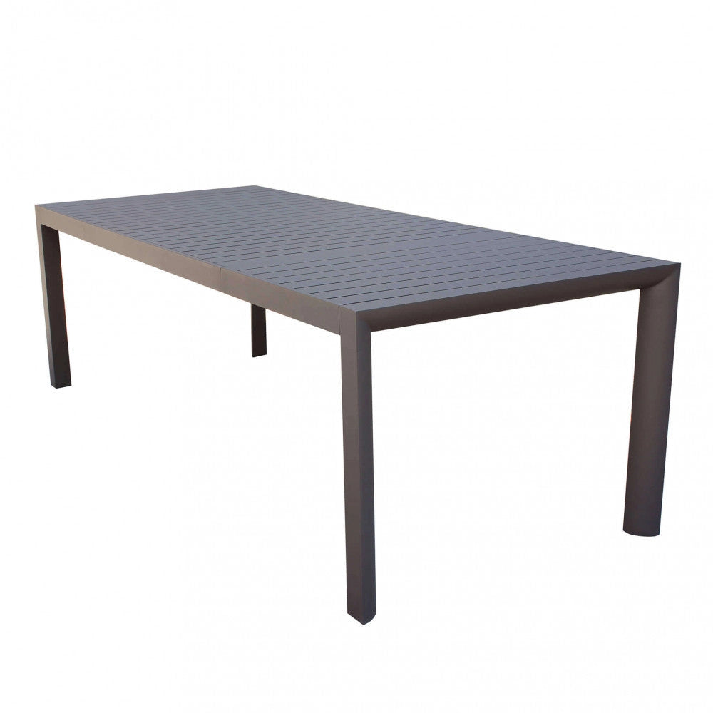 Tavolo Allungabile Houston 160/240x100x74 h cm in Alluminio Taupe
