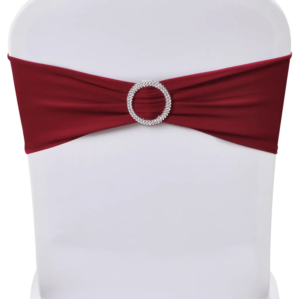 Fascia Elasticizzata Bord¨° Decorativa Sedia con Fibbia Diamante 25 pz CFW7282119