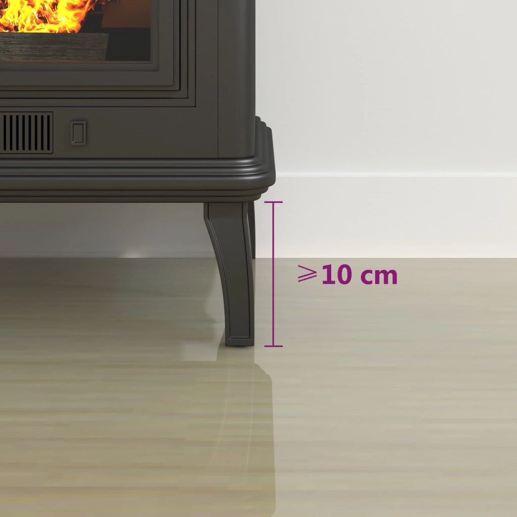 Piastra in vetro per camino Trasparente 800 x 500 mm Vetro CFW6567703