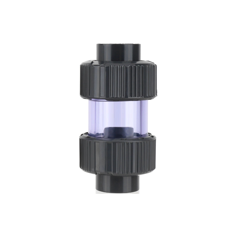 Aquariumline PVC Check Valve grigia ad incollaggio Ø32mm - valvola di non ritorno a clapet