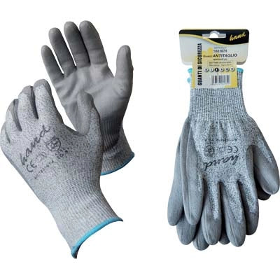 GUANTO POLIURETANO GRIGIO ANTITAGLIO WORKIT - MAGLIA PESANTE SINTETICO GRIGIO 10- 12 paia