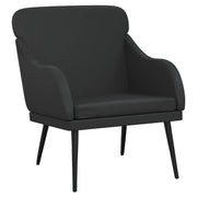 Poltrona | Sedia Relax Nera 63x76x80 cm Similpelle
