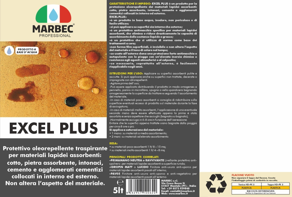 Trattamento pavimenti in cotto EXCEL PLUS   5LTx4Pz