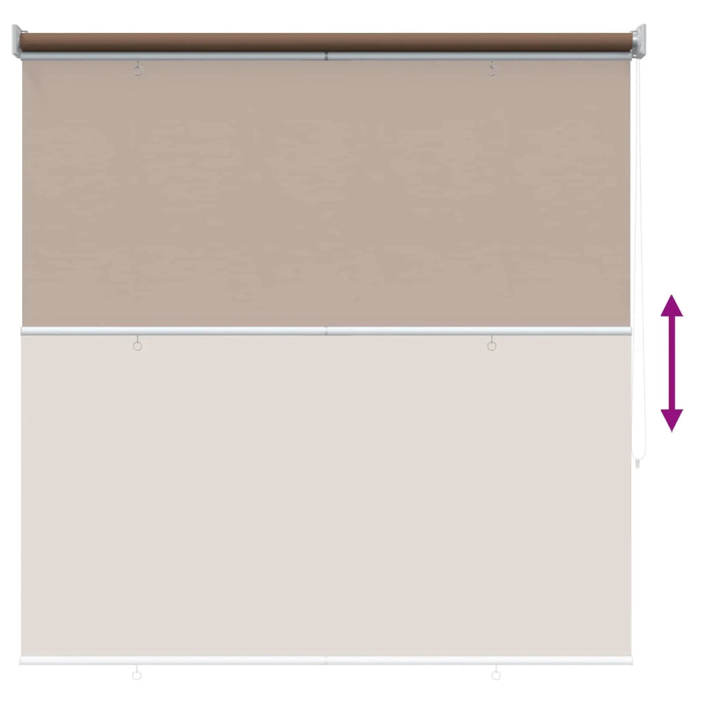 Voletta a rullo | Tenda a rullo con protezione UV Tortora 120 x 140 cm
