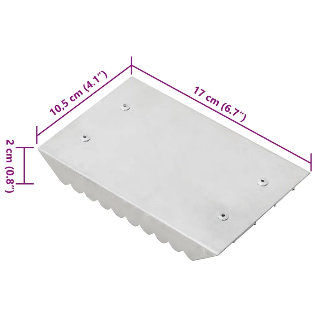 vidaXL Striglie 3 pz Argento in Alluminio