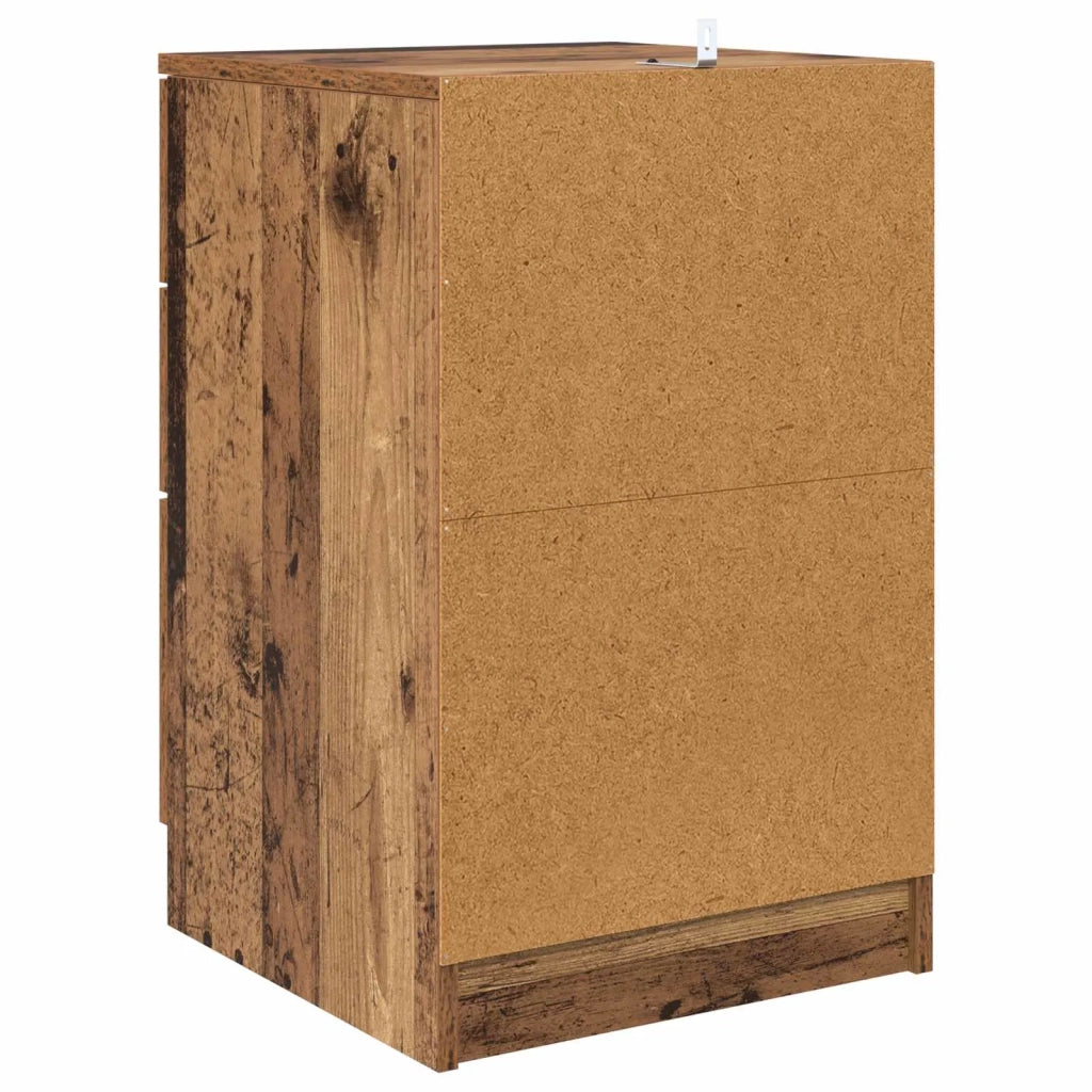Armadio da Notte con cassetto Legno vecchio 40 x 40 x 63 cm 880914