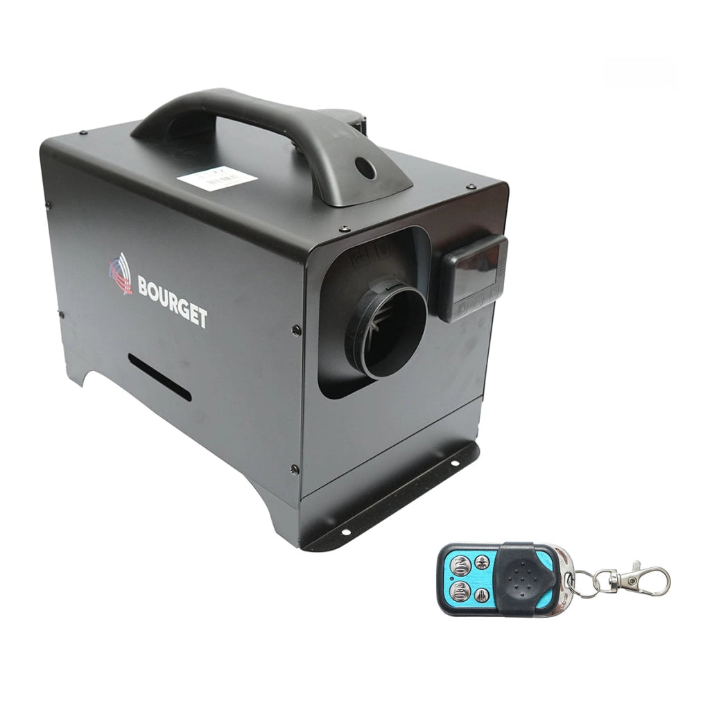 Riscaldatore fisso, sirocco 12-24V, 5KW con telecomando e display LCD Bourget