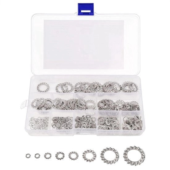 Kit di Borghi Externi Assortito - M2,5/ M3/ M4/ M5/ M6/ M8/ M10/ M12 - Acciaio Inossidabile 304 - Rapido da Chiudere - Adatto per la Fissaggio - Kit da 300 Pezzi