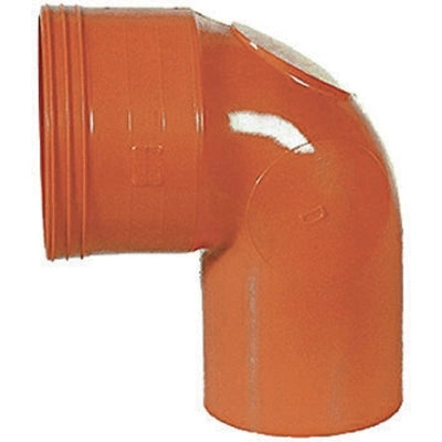 CURVA WC IN PVC  ARANCIO- Diam. 100- senza- pezzi 1