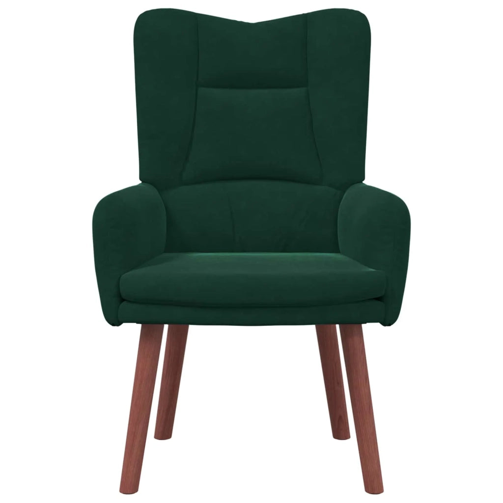Divano Sedia-Poltrona Verde Scuro 63 x 67 x 94 cm Velluto 514359