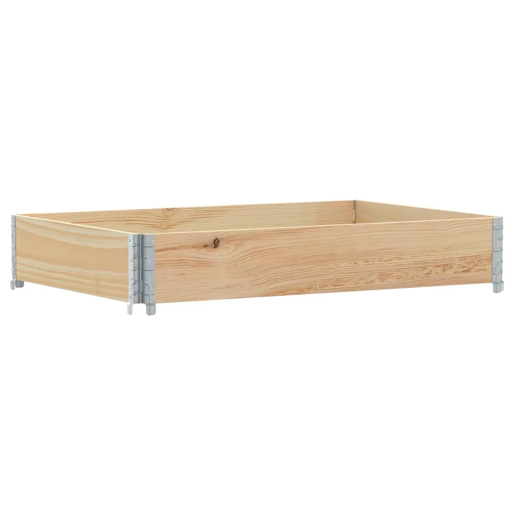 Fioriera rialzata per piante fiori terrazzo giardino 120 x 80 cm legno massello di pino marrone 02_0037404