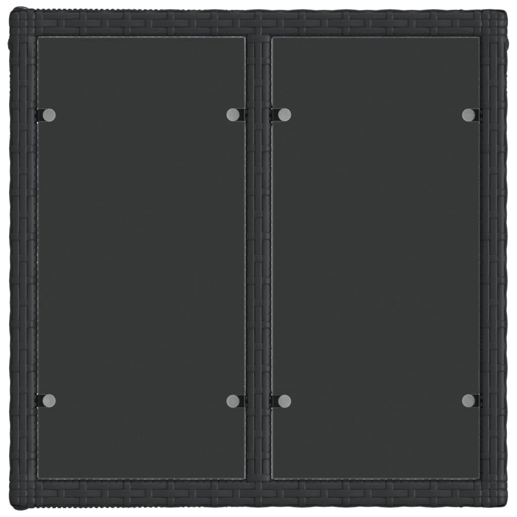 Set Divano da Giardino 5 pz Nero polyrattan 3435637