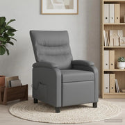 Poltrona Massaggiante Grigio Similpelle 42034904