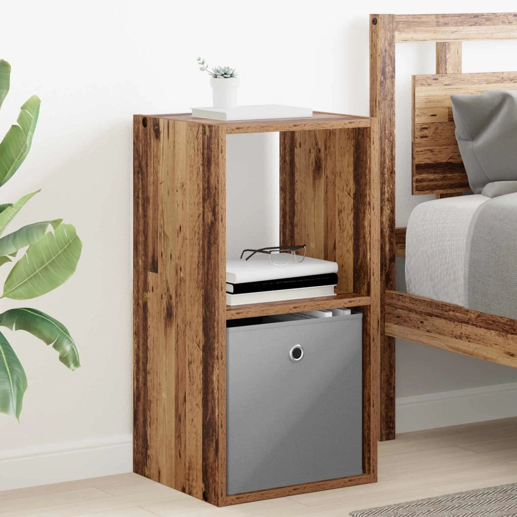 Comodino con cassetto 2 pcs Legno vecchio 35 x 32 x 68,5 cm 8000641