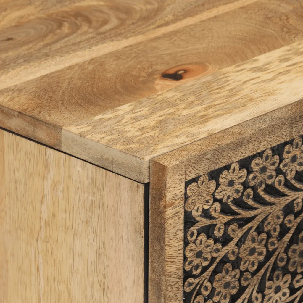 Credenza-Buffet-Armadio da cucina 60x33x75 cm in Legno Massello di Mango 818227
