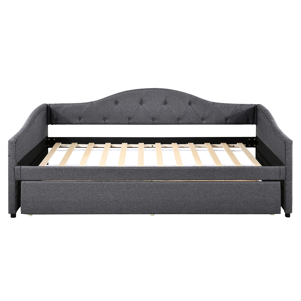 Letto a scomparsa 90x200 cm - Xylo - Grigio, divano letto, letto a panca