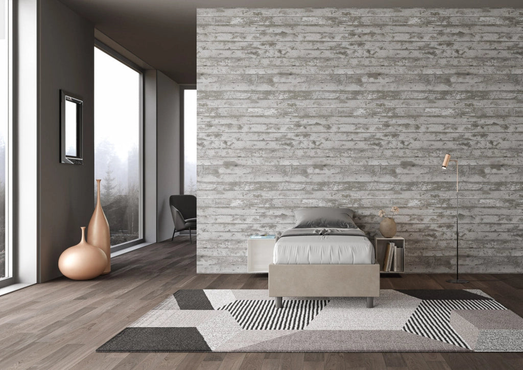 Letto 1 Piazza e Mezzo Sommier 130x210 cm Senza Rete Azelia Sabbia