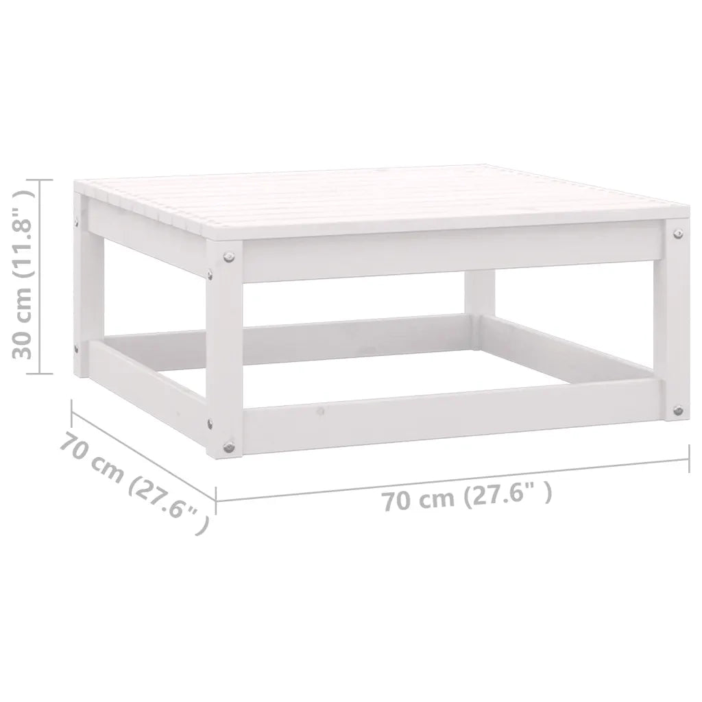 Poggiapiedi da Giardino con Cuscini 2 pz Massello di Pino CFW2117310