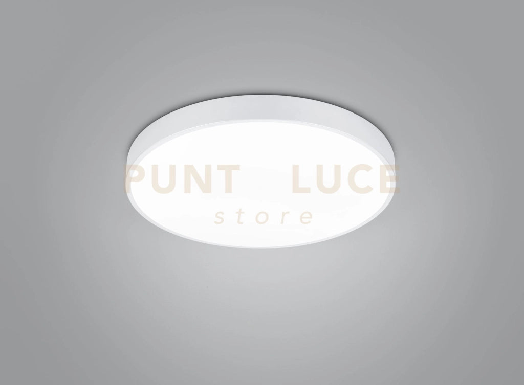 WACO PLAFONIERA LED 52,5W 6200lm, 2300+3000+4000K DIMMERABILE METALLO BIANCO CON INTERRUTTORE PER VARIAZIONE TEMPERATURA DI COLORE LED D. 49CM