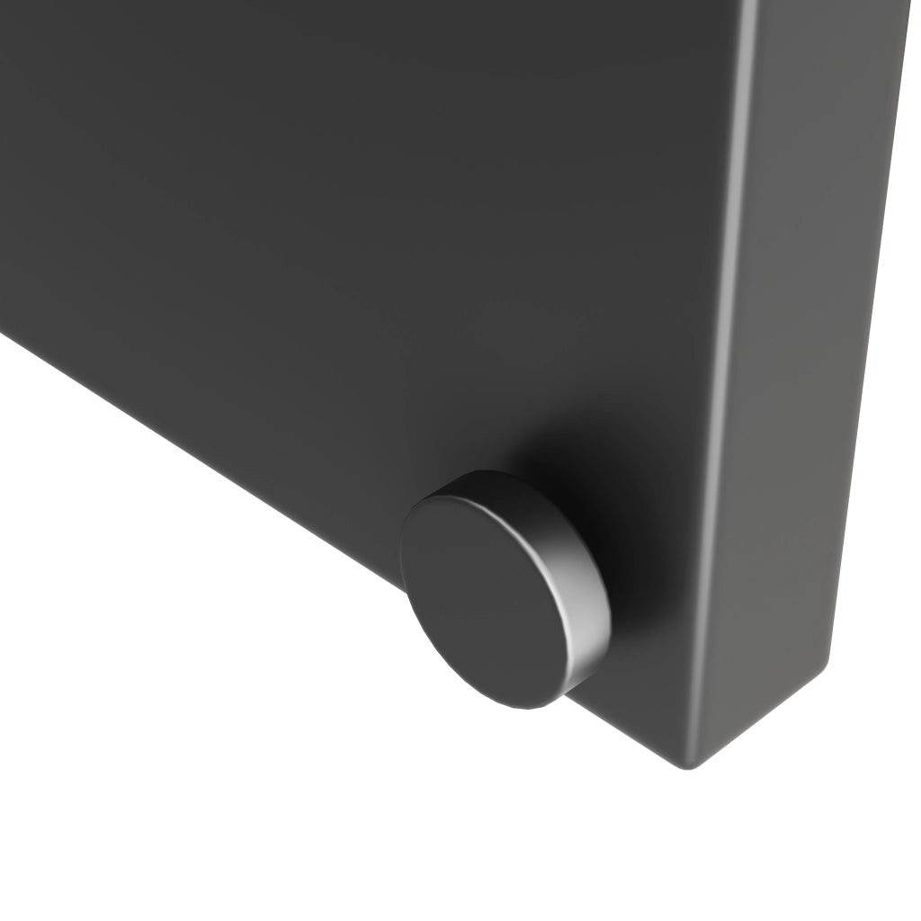 Tavolo allungabile per 4-6 persone con piano in MDF, struttura in metallo, design a x, per cucina e sala da pranzo nero
