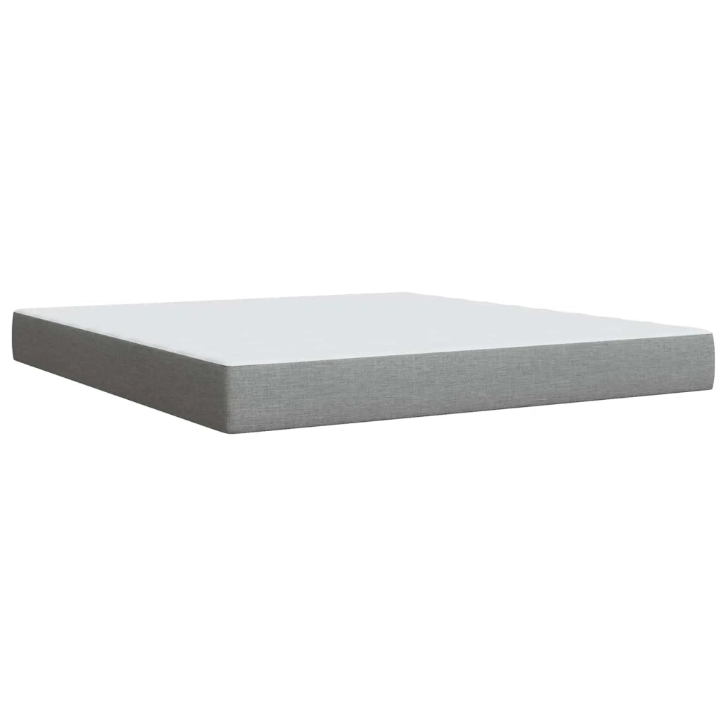 Letto con contenitore e materasso Grigio Chiaro 140 x 190 cm 3459438