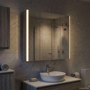 Mobiletto per specchio da bagno Grigio Sonoma 889252
