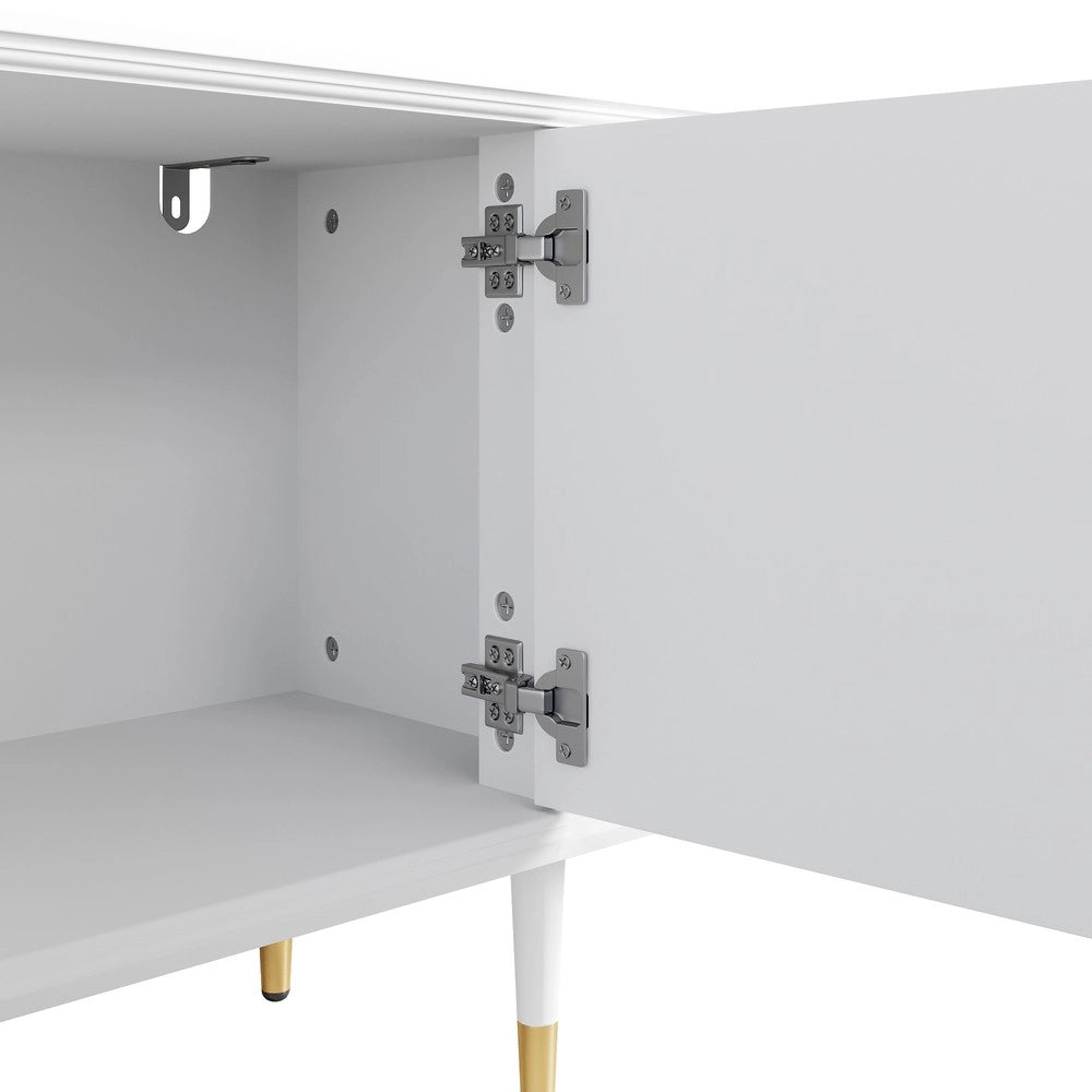 Mobile TV con Cassetti e Ante ¨C MINIMAL ¨C Bianco/Nero/Legno