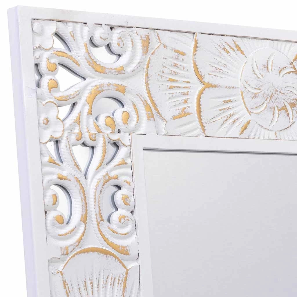 Specchio rettangolare in legno
