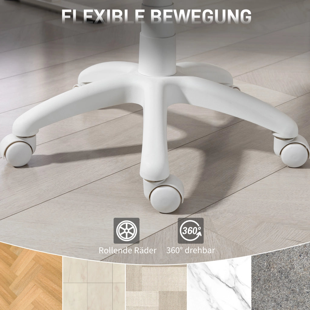 Sedia da ufficio ergonomica con supporto lombare a C, regolabile in altezza ¨C Xylo ¨C Rosa